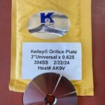 ORIFICE PLATE, 3 X 0.625, UNIVERSAL, 304 SS