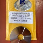 ORIFICE PLATE, 3 X 0.875, UNIVERSAL, 304 SS